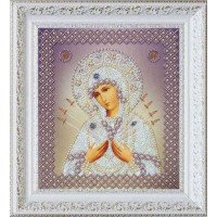 Beadwork Set Pictures Beaded Р-328 Icon of the Mother of God Seven (silver)