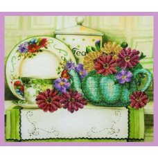 Набор вышивки бисером Картины Бисером Р-333 Цветочный чай