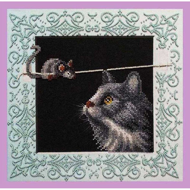 Набор вышивки бисером Картины Бисером Р-337 Кошки-Мышки
