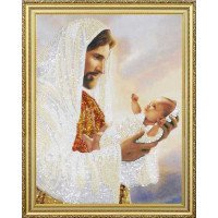 Набір вишивки бісером Картини Бісером Р-368 Ісус з немовлям
