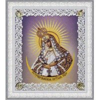 Beadwork Set Pictures Beaded Р-374 Ostrobramskaya icon of the Mother of God (openwork)