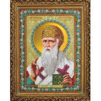 Beadwork Set Pictures Beaded Р-380 Icon of St. Spyridon Trimifuntsky