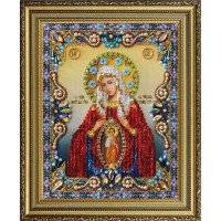 Набір вишивки бісером Картини Бісером Р-401 Ікона Божої Матері Помічниця в пологах