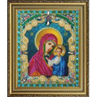 Набір вишивки бісером Картини Бісером Р-409 Казанська Ікона Божої Матері