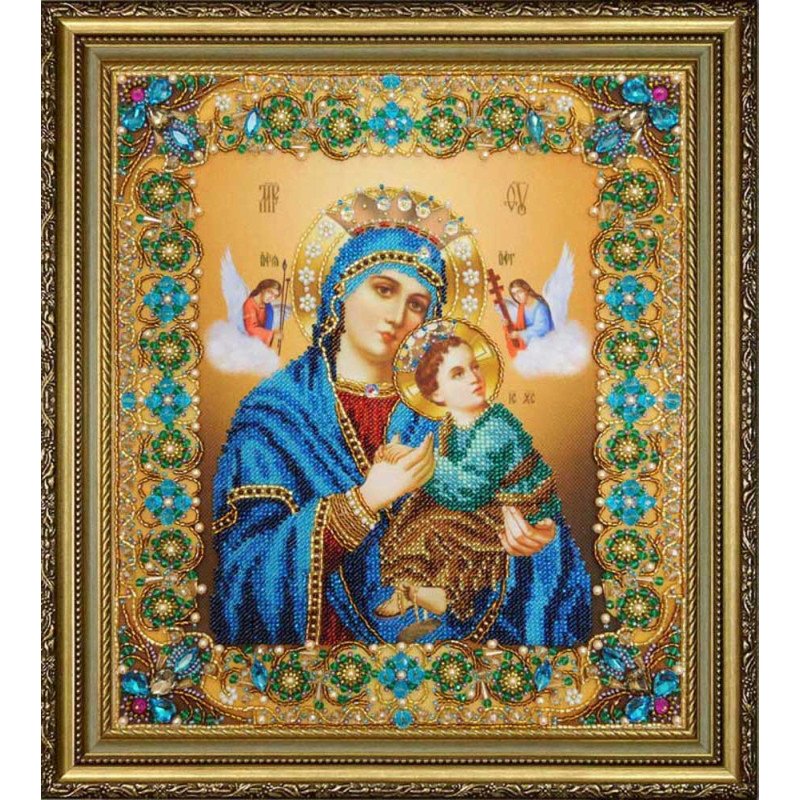 Набір вишивки бісером Картини Бісером Р-417 Ікона Божої Матері Неустанної Помочі