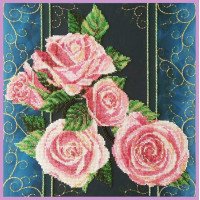 Beadwork Set Pictures Beaded Р-420 Roses Vintage