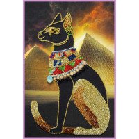 Набор вышивки бисером Картины Бисером Р-430 Египетская богиня Баст