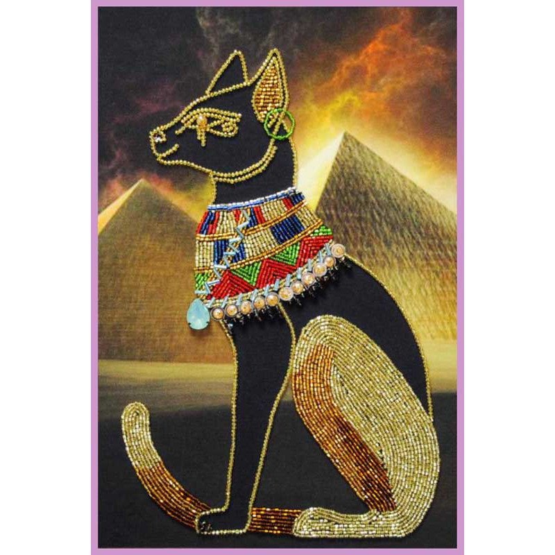Набір вишивки бісером Картини Бісером Р-430 Єгипетська богиня Баст