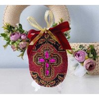 Beadwork Set Pictures Beaded Р-440 Easter egg VELVET