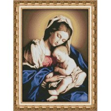 Набір для вишивання хрестиком OLanTА VN-094 Мадонна з немовлям