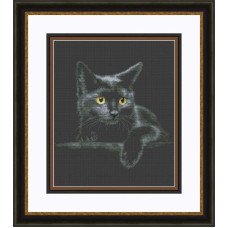 Набір для вишивання хрестиком OLanTА VN-166 Чорний кіт