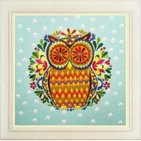 Embroidery Thread Kits in Rococo style OLanTА R-015 The Owl