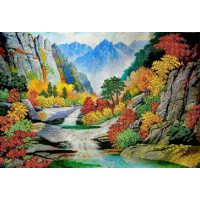 Beadwork Pattern Pictures Beaded S-200 Chinese landscape