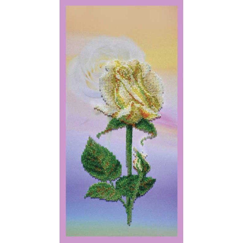 Схема для вишивки бісером Картини Бісером S-224 Біла троянда