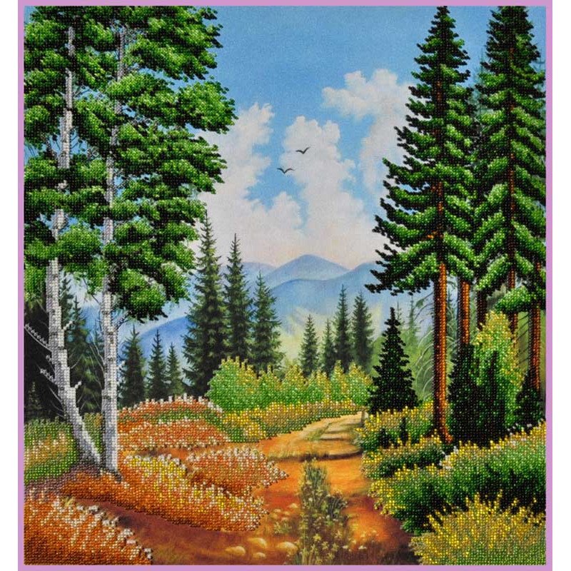 Схема для вишивки бісером Картини Бісером S-237 Лісова стежка