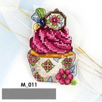 Cross stitch kit on plastic canvas Kolorova M-011 Magnet Embroidered love