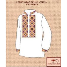 Blank for men's embroidered shirt Kvitucha Krayna SCH-144-7 Men's style series 7