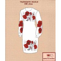 Blank embroidered dress Kvitucha Krayna PZH-016 Mysterious poppies