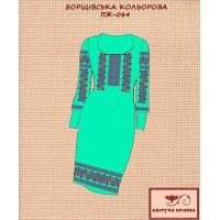 Blank embroidered dress Kvitucha Krayna PZH-084 Borshchevskaya colored