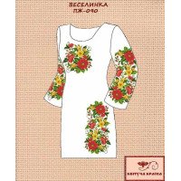 Заготовка плаття вишиванки Квітуча Країна ПЖ-090 Веселинка