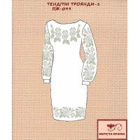 Blank embroidered dress Kvitucha Krayna PZH-099-1 Fragile roses 1