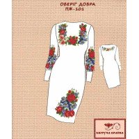 Blank embroidered dress Kvitucha Krayna PZH-101 Amulet of good