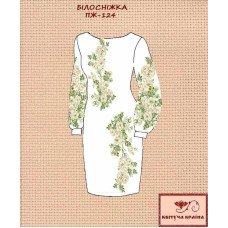 Blank embroidered dress Kvitucha Krayna PZH-124 Snow white