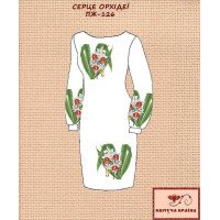 Blank embroidered dress Kvitucha Krayna PZH-126 Orchid heart
