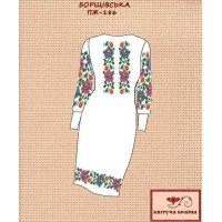 Blank embroidered dress Kvitucha Krayna PZH-186 Borshchevskaya