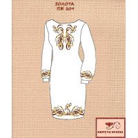 Blank embroidered dress Kvitucha Krayna PZH-209 Gold