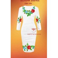Blank embroidered dress Kvitucha Krayna PZH-236 Spring wreath
