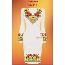 Blank embroidered dress Kvitucha Krayna PZH-248 Sunny