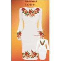 Blank embroidered dress Kvitucha Krayna PZH-254-1 Rose hip