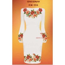 Blank embroidered dress Kvitucha Krayna PZH-254 Rose hip