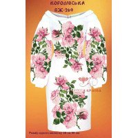 Blank embroidered dress Kvitucha Krayna PZH-269 Royal
