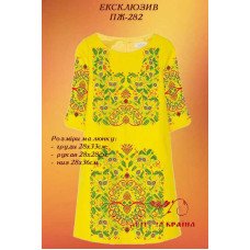 Blank embroidered dress Kvitucha Krayna PZH-282 Accent
