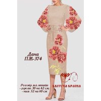 Blank embroidered dress Kvitucha Krayna PZH-374 Dana