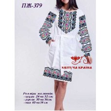 Blank embroidered dress Kvitucha Krayna PZH-379 _