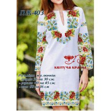 Blank embroidered dress Kvitucha Krayna PZH-403 _