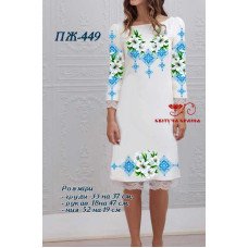Blank embroidered dress Kvitucha Krayna PZH-449 _