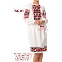 Blank embroidered dress Kvitucha Krayna PZH-469 _