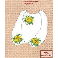 Blank embroidered shirt for girl BD-029 Sonyashnikova