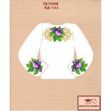Blank embroidered shirt for girl BD-111 Petunia