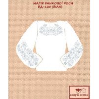 Blank embroidered shirt for girl BD-120b Magic of morning dew (white)