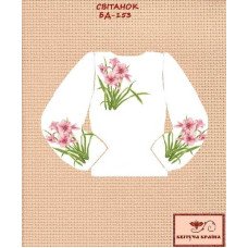 Blank embroidered shirt for girl BD-153 Dawn