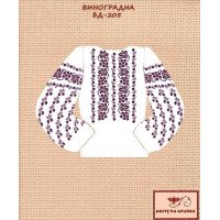 Blank embroidered shirt for girl BD-205 Grape