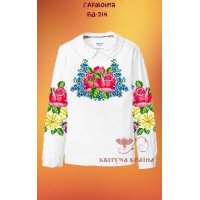 Blank embroidered shirt for girl BD-214 Harmony