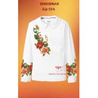 Blank embroidered shirt for girl BD-254 Dog-rose