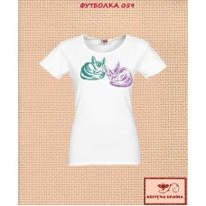 T-shirt embroidered women's TSW-059