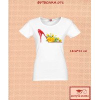 T-shirt embroidered women's TSW-071